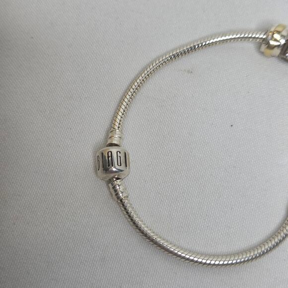 Vintage Biagi Stainless Steel 6 Charm Bracelet - Picture 7 of 8
